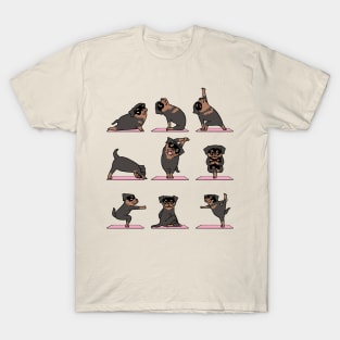 Rottweiler Yoga T-Shirt